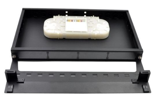 19&quot; держатель шкафа модуля кассеты волокна LC 1U пультов временных соединительных кабелей FTTH MPO MTP