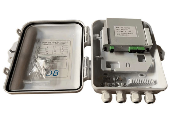 Стена коробки IP65 12Cores Splitter оптического волокна PLC SC 1x8 установила