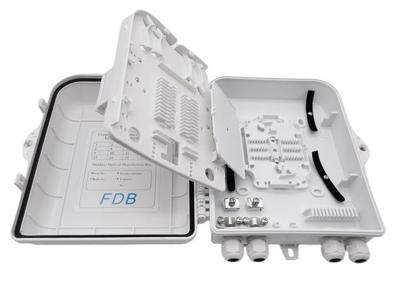 Белый держатель стены Splitter PLC LC 1x16 коробки Splitter оптического волокна