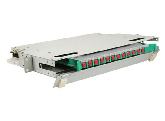 12 коробка 19&quot; держателя шкафа пульта временных соединительных кабелей FC 1U ядра ODF оптическое волокно