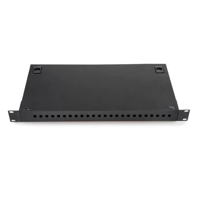 Муфта LC Rackmount коробки 24 прекращения металла FTTH Wallmount пульта временных соединительных кабелей двухшпиндельная