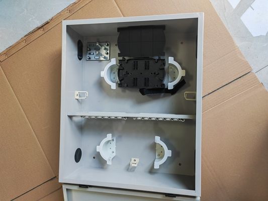 72Port Single Door Wall Mount Fiber Enclosure 72fibers (SC/SX) Серое / на заказ