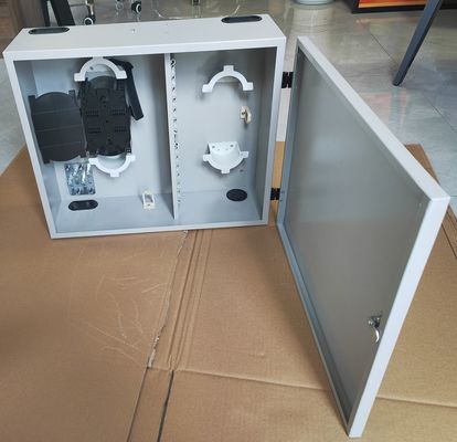 Стенная оболочка из волокна с одной дверью, 144 волокна (LC/DX) стальных листов с холодной прокаткой