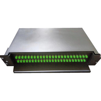 48C FC APC Sliding Rack Mount Optical Patch Panel с поддержкой G652D/G657A1