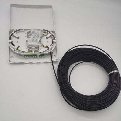 6Cores LC/APC предварительно соединенная оптическая распределительная коробка 6Fibers Wall Outlet PTO Box